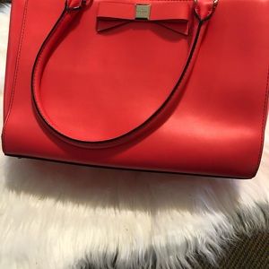 Kate Spade coral color leather Satchel